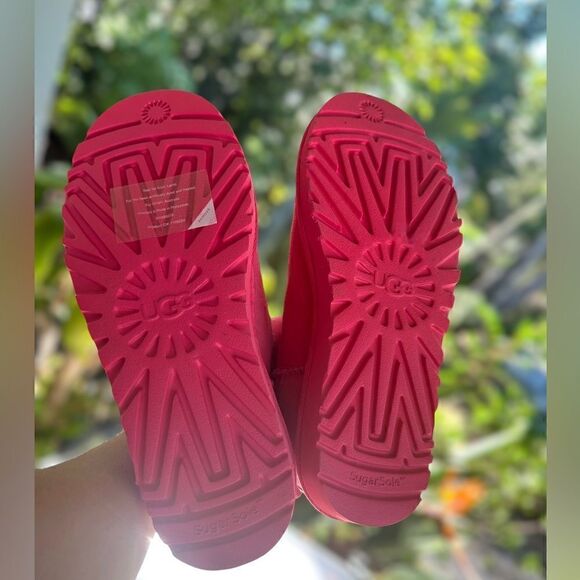 UGG Classic Mini II Pink Winter Boot Size 6 - Picture 10 of 14